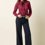 King Louie Paige Pants Walker Denim Indigo Blue GOTS- La Vie en Rose Damesmode