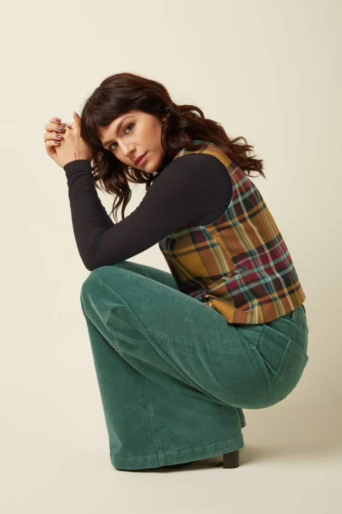 King Louie Peppa Pants Corduroy Matcha Green - La Vie en Rose Damesmode