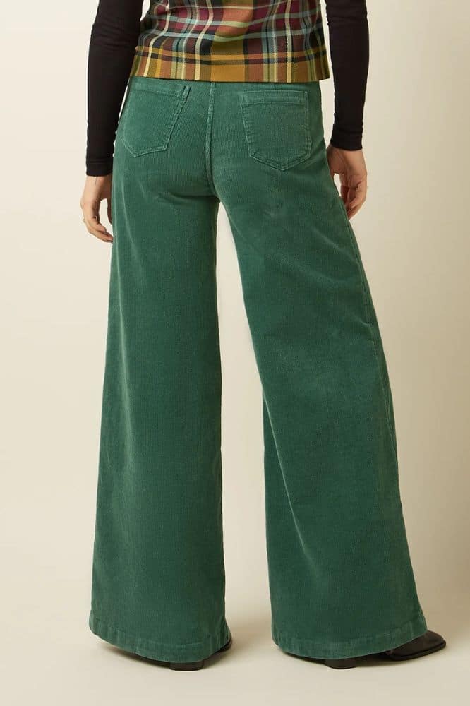 King Louie Peppa Pants Corduroy Matcha Green - La Vie en Rose Damesmode
