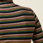 King Louie Rollneck Top Frostine Stripe Woodbine Green - La Vie en Rose Damesmode
