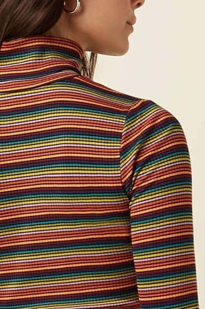 King Louie Rollneck Top Lumi Stripe - La Vie en Rose Damesmode