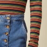 King Louie Rollneck Top Lumi Stripe - La Vie en Rose Damesmode