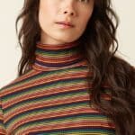 King Louie Rollneck Top Lumi Stripe - La Vie en Rose Damesmode