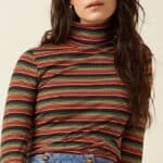 King Louie Rollneck Top Lumi Stripe - La Vie en Rose Damesmode
