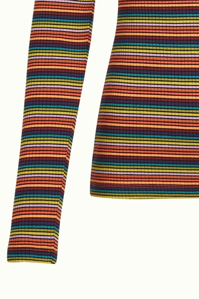 King Louie Rollneck Top Lumi Stripe - La Vie en Rose Damesmode