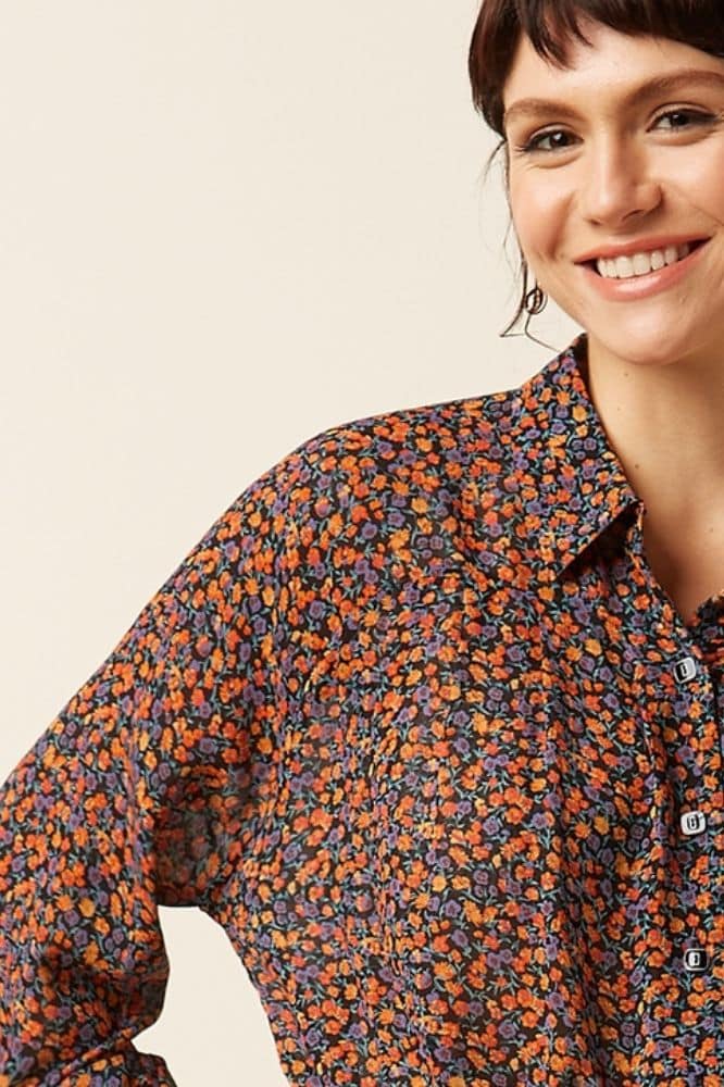 Leila Blouse Peppy Black - La Vie en Rose Damesmode