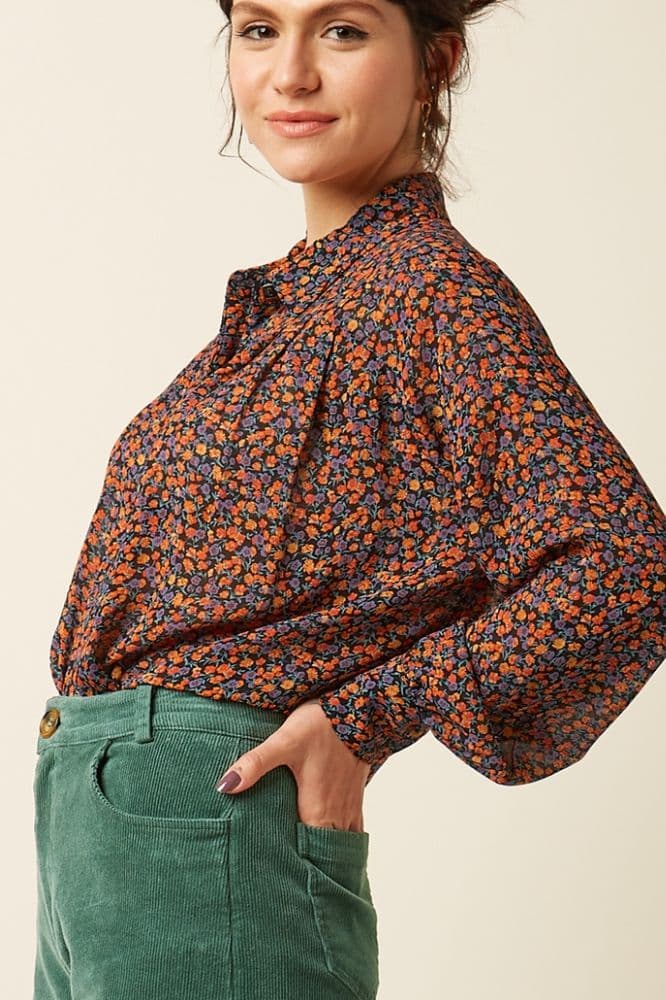 Leila Blouse Peppy Black - La Vie en Rose Damesmode