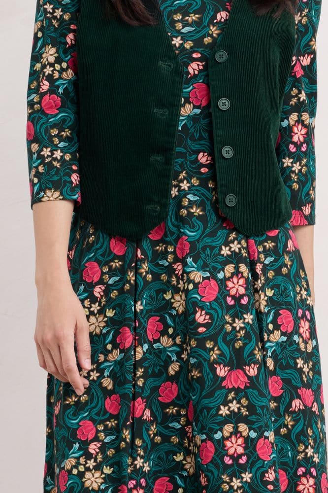 Seasalt Cornwall Wild Bouquet Dress Mirrored Floral Tehidy - La Vie en Rose Damesmode