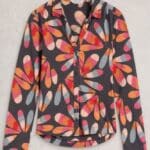 White Stuff Annie Jersey Shirt Grey Print - La Vie en Rose Damesmode