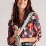 White Stuff Annie Jersey Shirt Grey Print - La Vie en Rose Damesmode