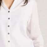 White Stuff Annie Mix Jersey Shirt Pale Ivory - La Vie en Rose Damesmode