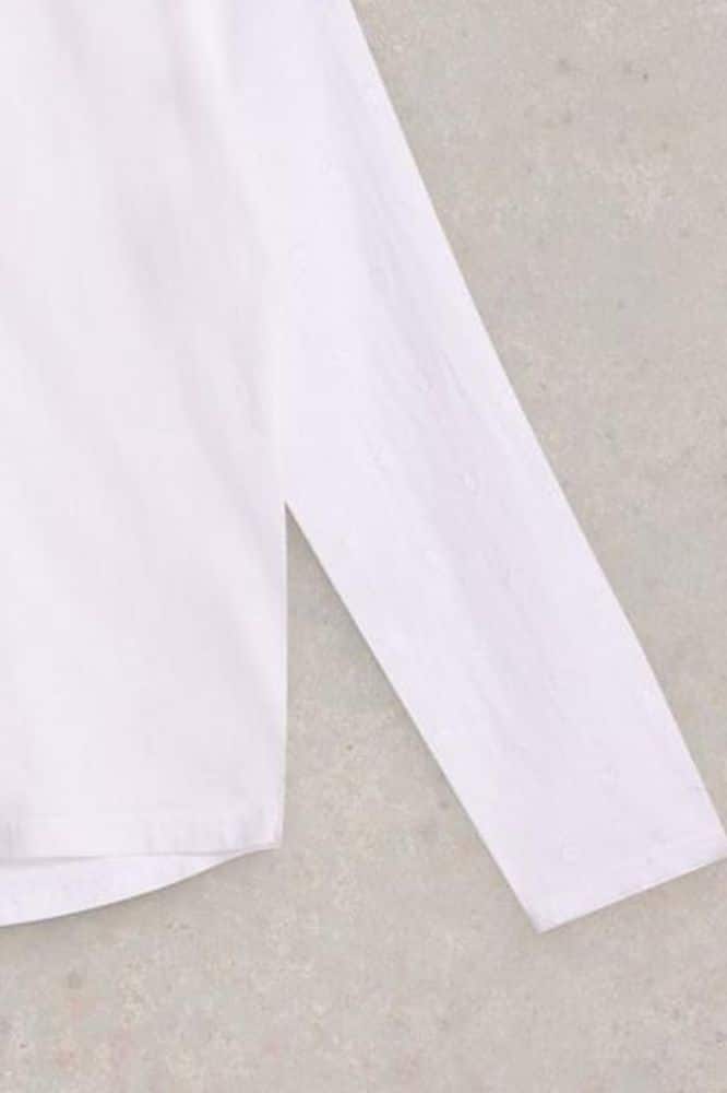 White Stuff Annie Mix Jersey Shirt Pale Ivory - La Vie en Rose Damesmode