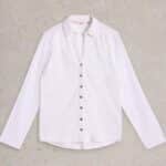 White Stuff Annie Mix Jersey Shirt Pale Ivory - La Vie en Rose Damesmode