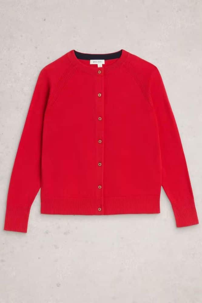 White Stuff Lulu Cardi Mid Red - La Vie en Rose Damesmode