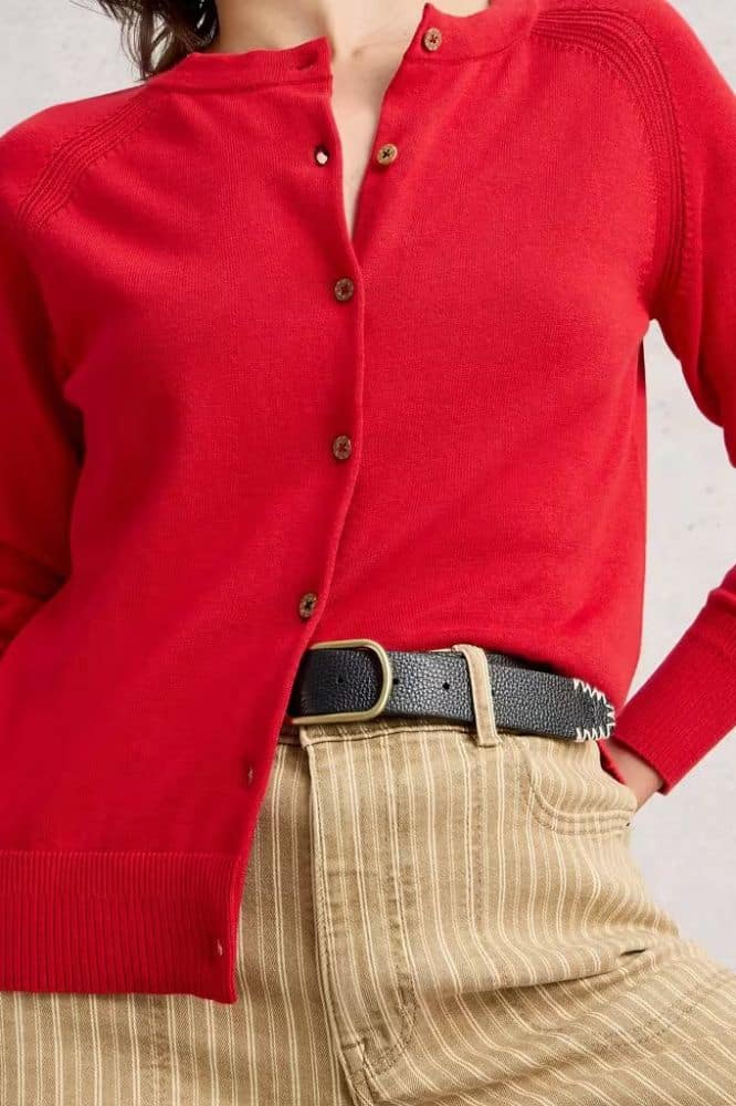 White Stuff Lulu Cardi Mid Red - La Vie en Rose Damesmode