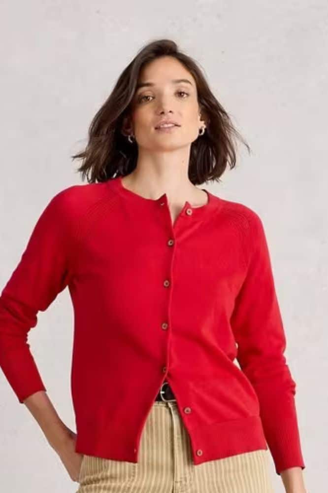 White Stuff Lulu Cardi Mid Red - La Vie en Rose Damesmode
