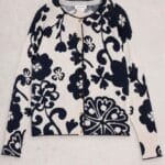 White Stuff Lulu Print Cardi Nat Mlt- La Vie en Rose Damesmode