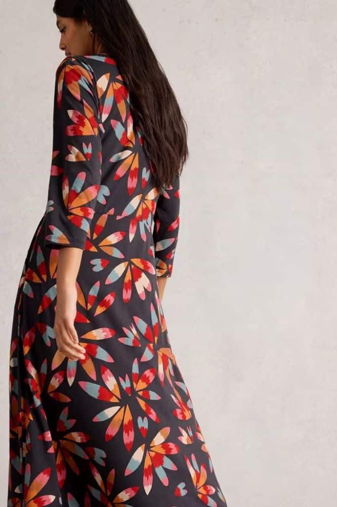 White Stuff Rua Jersey Shirt Dress Grey MLT - La Vie en Rose Damesmode