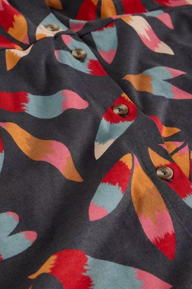 White Stuff Rua Jersey Shirt Dress Grey MLT - La Vie en Rose Damesmode