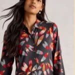 White Stuff Rua Jersey Shirt Dress Grey MLT - La Vie en Rose Damesmode