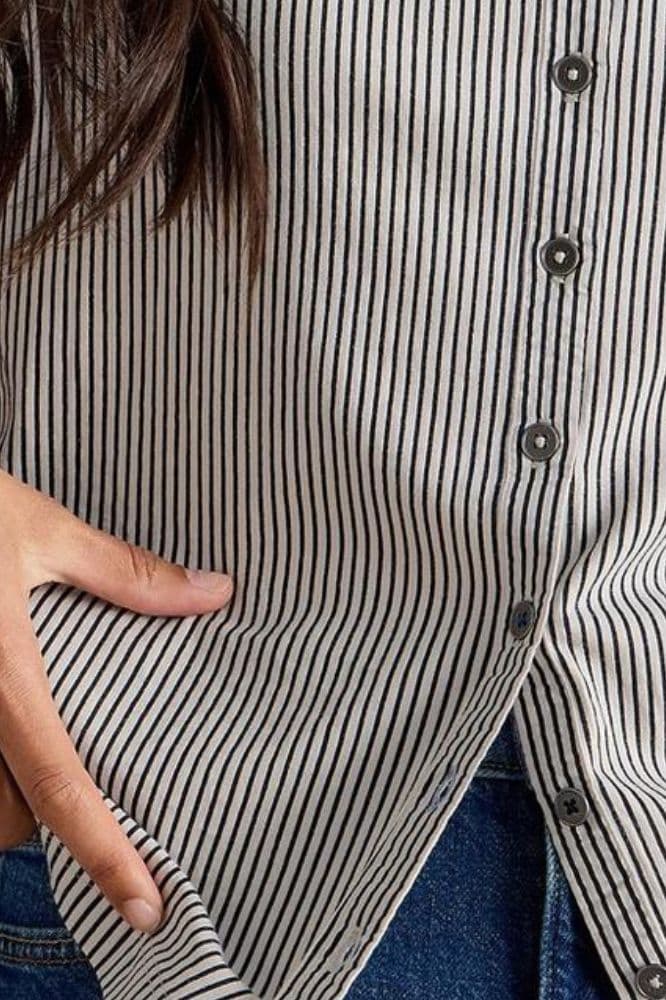 White Stuff Stripe Mix Shirt White Mlt - La Vie en Rose Damesmode