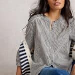 White Stuff Stripe Mix Shirt White Mlt - La Vie en Rose Damesmode