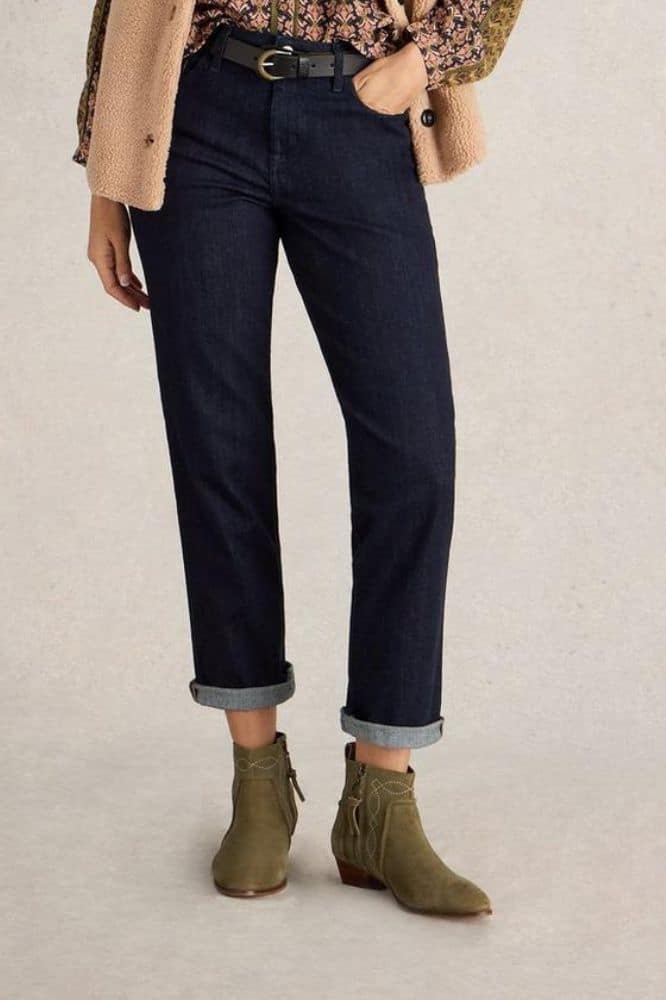 White Stuff Taylor Straight Jeans Dark Denim - La Vie en Rose Damesmode