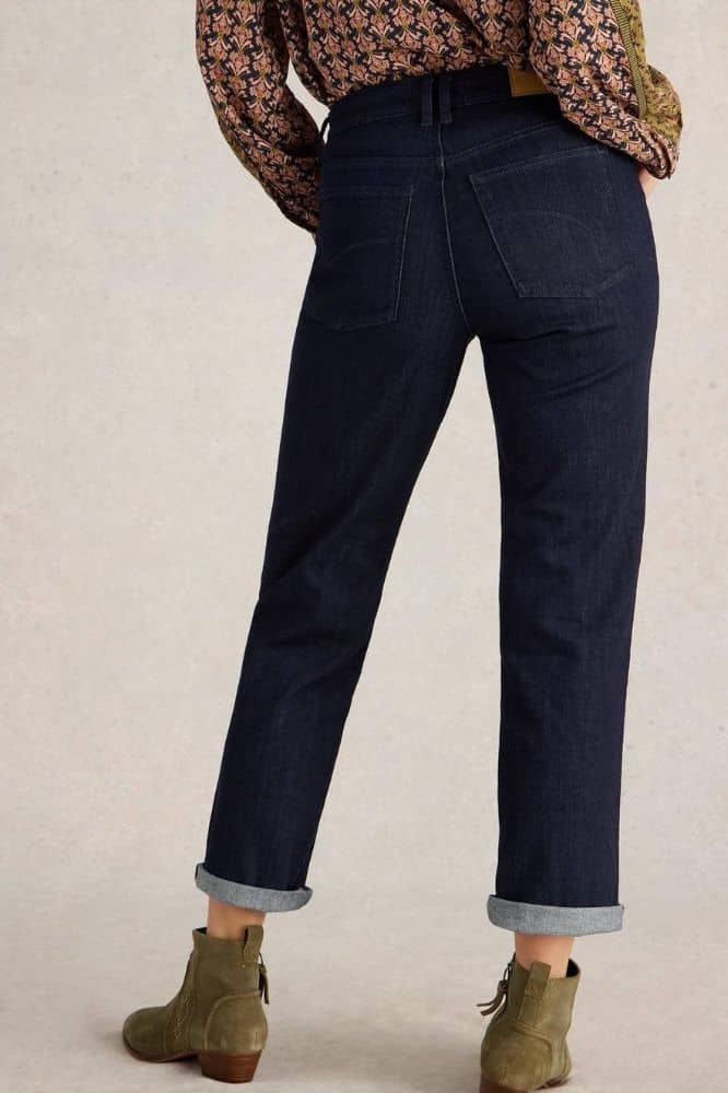 White Stuff Taylor Straight Jeans Dark Denim - La Vie en Rose Damesmode