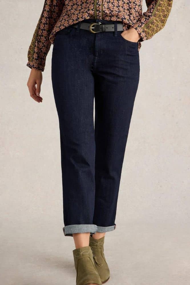 White Stuff Taylor Straight Jeans Dark Denim - La Vie en Rose Damesmode