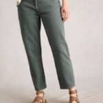 White Stuff Tilly Tapered Jeans Mid Green - La Vie en Rose Damesmode