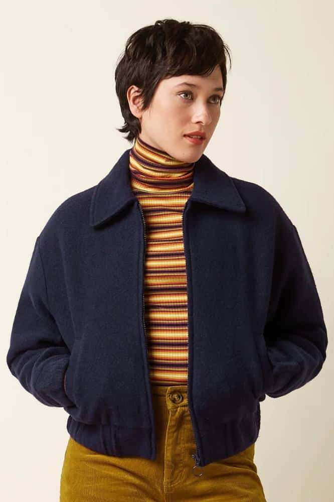 King Louie Fay Jacket Kennedy Evening Bue - La Vie en Rose Damesmode