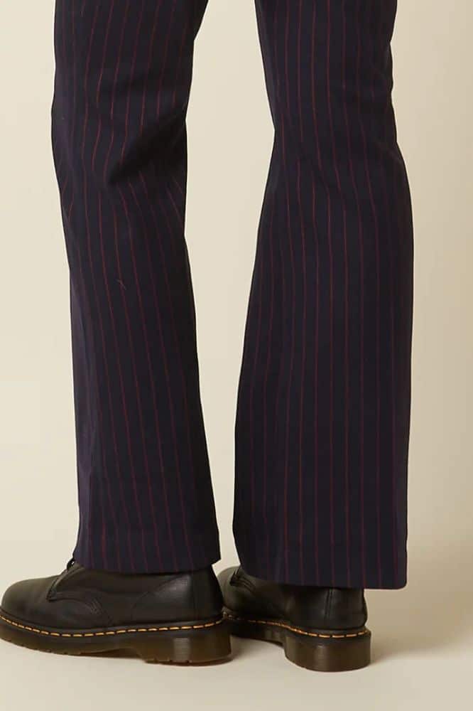 King Louie Livia Pants Pinstripe Night-Sky Blue - La Vie en Rose Damesmode