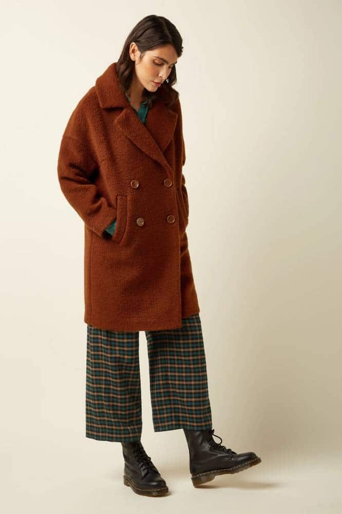 King Louie Nia Coat Nerlino Patina Brown - La Vie en Rose Damesmode