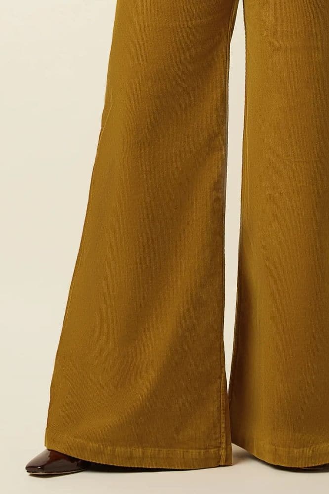 King Louie Peppa Pants Corduroy Golden Brown - La Vie en Rose Damesmode