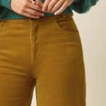 King Louie Peppa Pants Corduroy Golden Brown - La Vie en Rose Damesmode