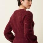 King Louie Raglan Cardi Bernard Cabernet Red- La Vie en Rose Damesmode