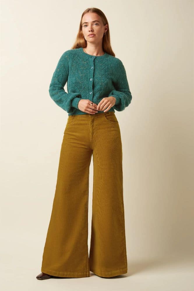 King Louie Raglan Cardi Bernard Spruced Green - La Vie en Rose Damesmode