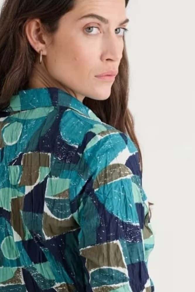 Seasalt Cornwall Larissa Shirt Penwith Abstract Emulsion- La Vie en Rose Damesmode