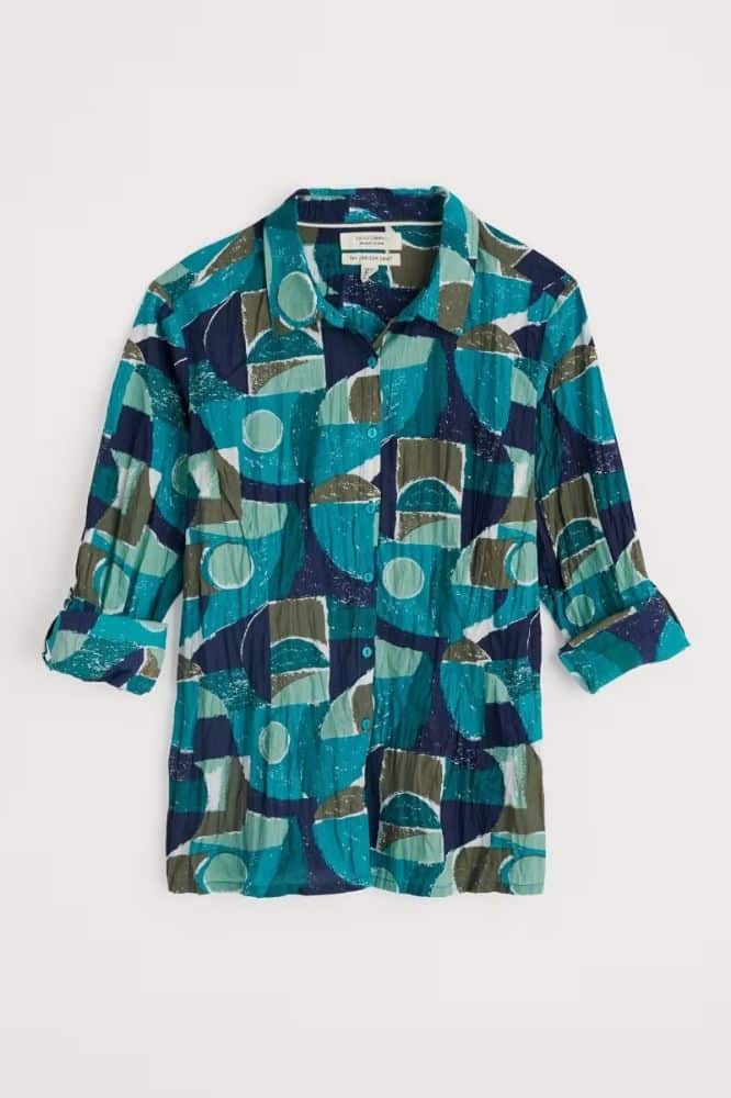 Seasalt Cornwall Larissa Shirt Penwith Abstract Emulsion- La Vie en Rose Damesmode