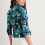 Seasalt Cornwall Larissa Shirt Penwith Abstract Emulsion- La Vie en Rose Damesmode