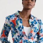 Seasalt Cornwall Larissa Shirt Table Sketch Chalk- La Vie en Rose Damesmode