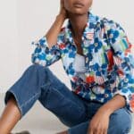 Seasalt Cornwall Larissa Shirt Table Sketch Chalk- La Vie en Rose Damesmode