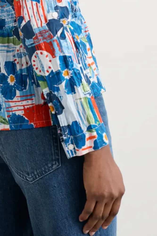 Seasalt Cornwall Larissa Shirt Table Sketch Chalk- La Vie en Rose Damesmode