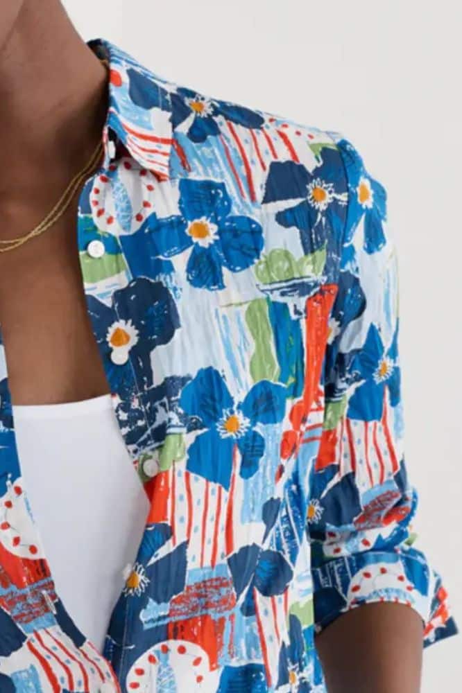 Seasalt Cornwall Larissa Shirt Table Sketch Chalk- La Vie en Rose Damesmode