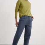 Seasalt Cornwall Mor Path Organic Cotton Tapered Trousers Maritime - La Vie en Rose Damesmode