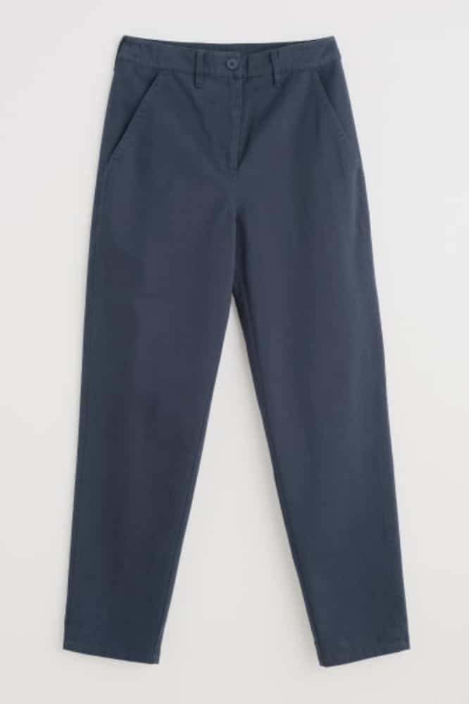 Seasalt Cornwall Mor Path Organic Cotton Tapered Trousers Maritime - La Vie en Rose Damesmode