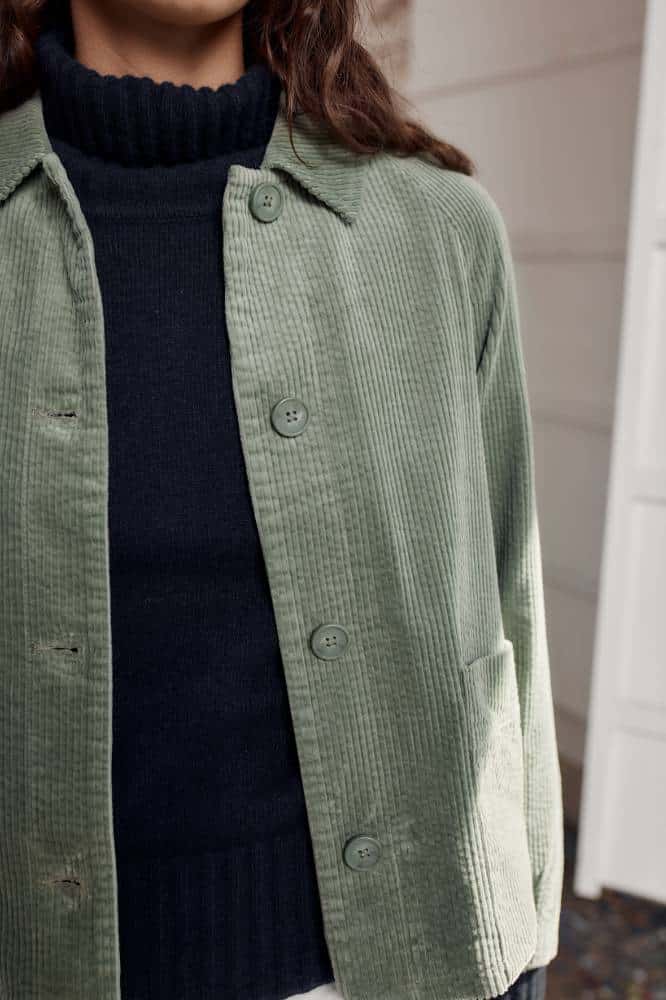 Seasalt Cornwall Ocean Mist Cord Jacket Dusky Green - La Vie en Rose Damesmode