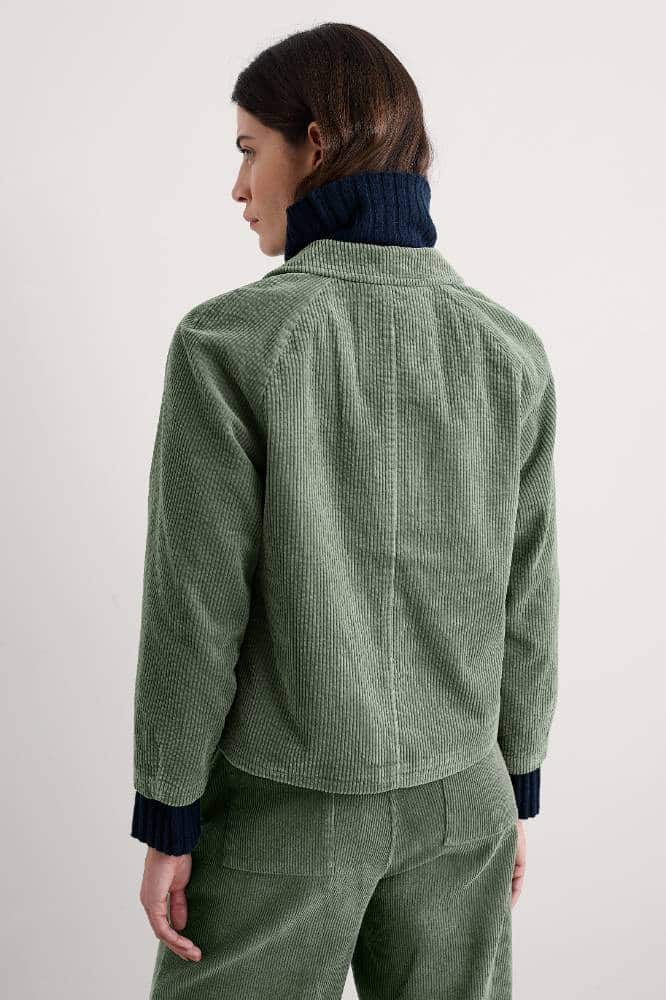 Seasalt Cornwall Ocean Mist Cord Jacket Dusky Green - La Vie en Rose Damesmode
