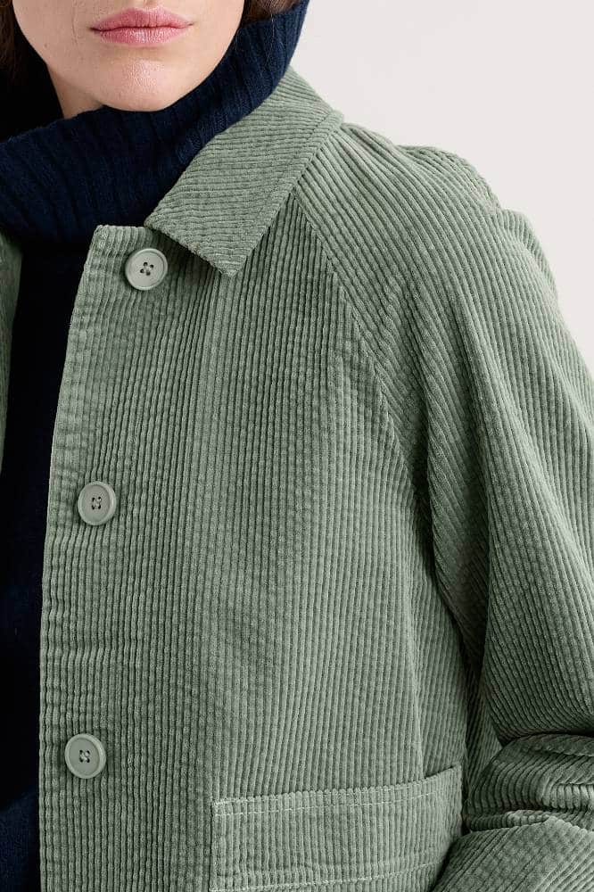 Seasalt Cornwall Ocean Mist Cord Jacket Dusky Green - La Vie en Rose Damesmode