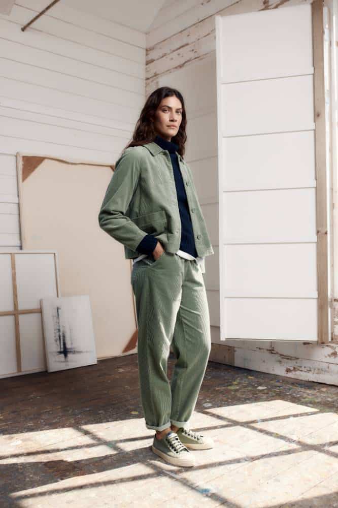 Seasalt Cornwall Ocean Mist Cord Jacket Dusky Green - La Vie en Rose Damesmode